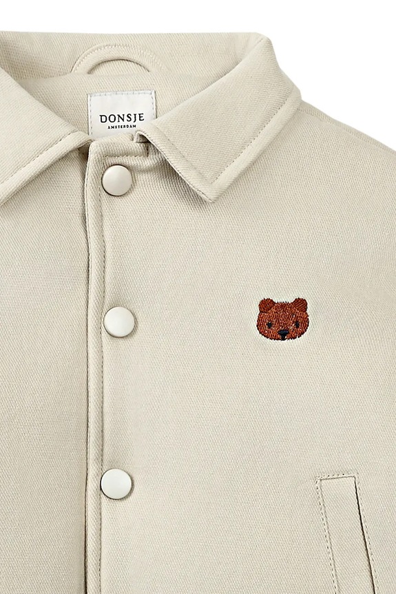 Donsje kurtka bomber niemowlęca Pidas Jacket Bear beżowy 4097401.68.92