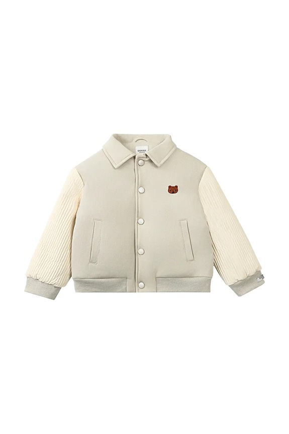 Donsje kurtka bomber dziecięca Pidas Jacket Bear 4097401.98.128 beżowy SS25