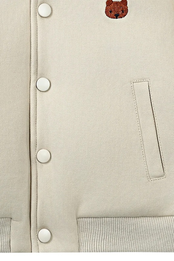 Donsje kurtka bomber dziecięca Pidas Jacket Bear 4097401.98.128 beżowy