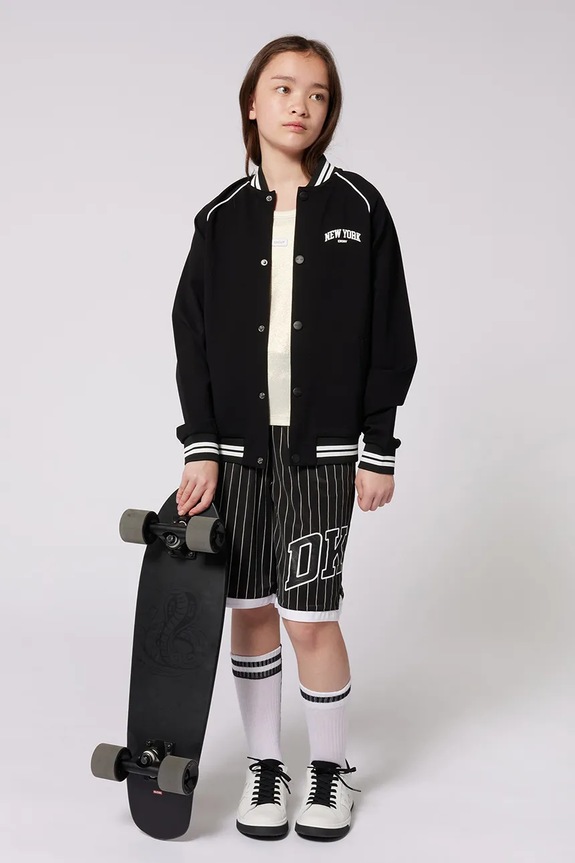 Dkny kurtka bomber dziecięca bez kaptura czarny D62232.162.174