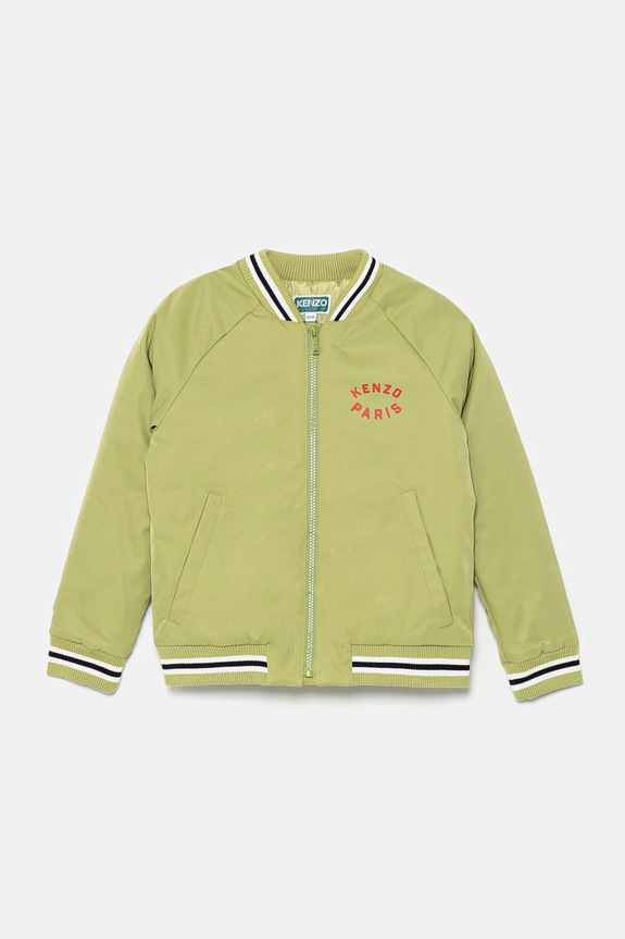Kenzo Kids kurtka bomber dziecięca bez kaptura zielony K61171.126.150