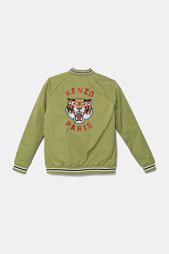 Dětská bomber bunda Kenzo Kids K61171.162 zelená SS25