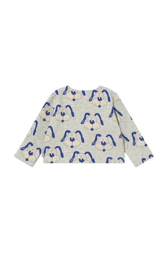 Bunda Tinycottons DOGS BABY JACKET SS25.467 sivá SS25