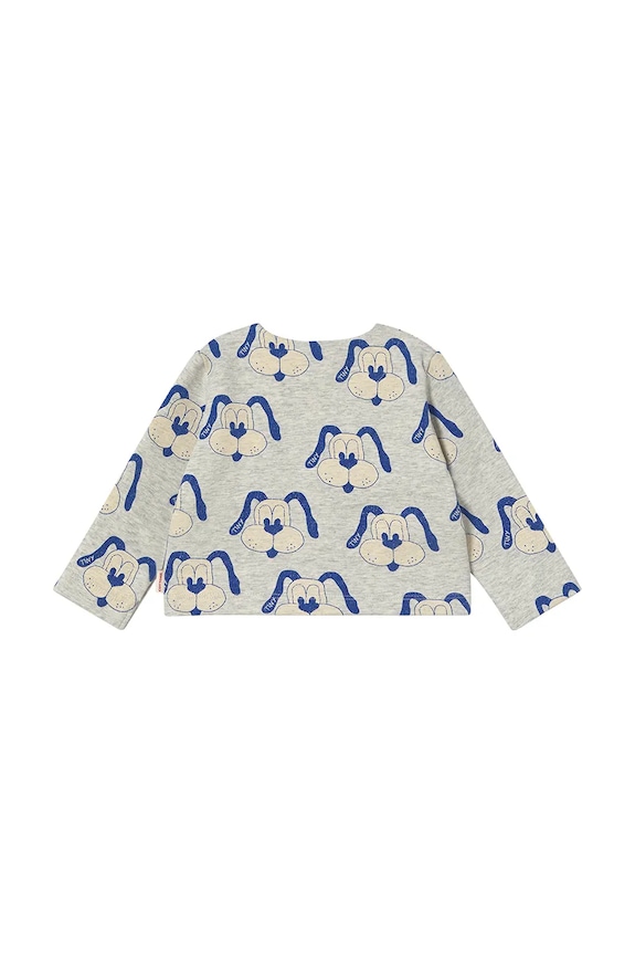 Bunda Tinycottons DOGS BABY JACKET SS25.467 sivá SS25