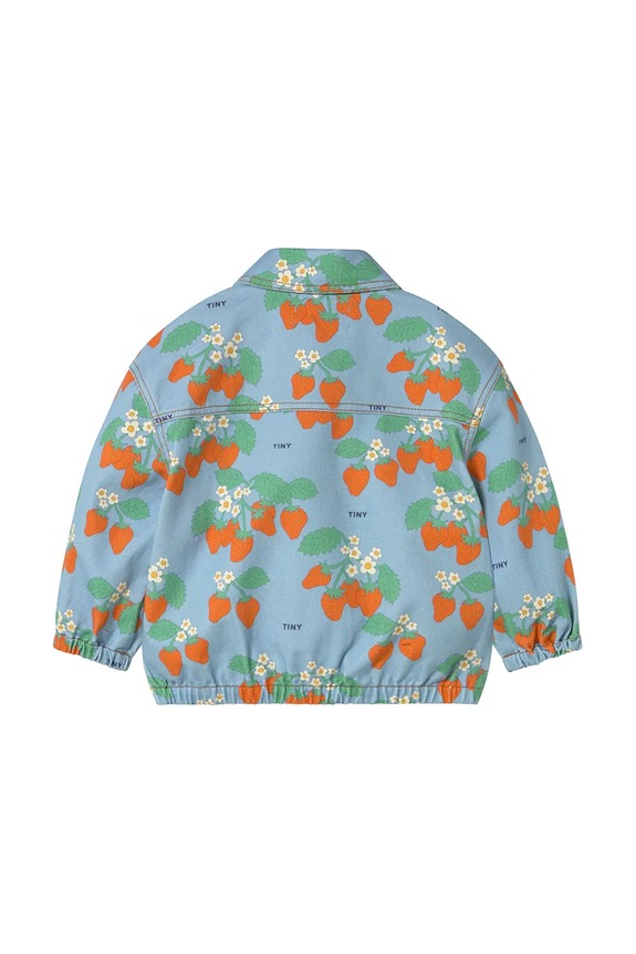 Băieți Tinycottons geacă copii STRAWBERRIES JACKET SS25.219 albastru