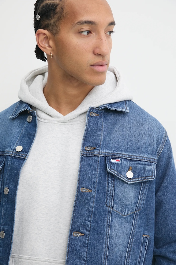 Traper jakna Tommy Jeans plava DM0DM20623