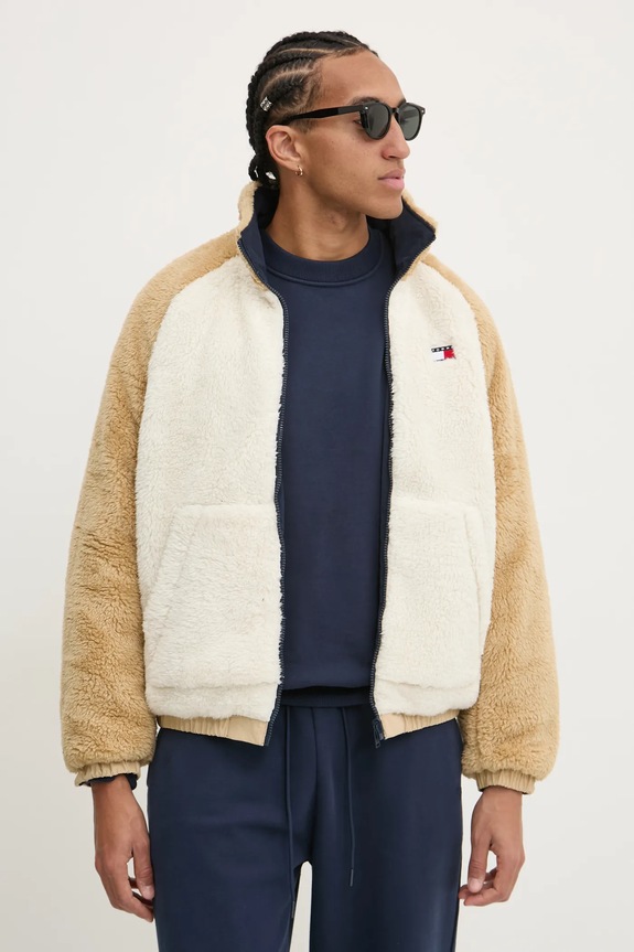 Яке с две лица Tommy Jeans DM0DM21129 бежов SS25