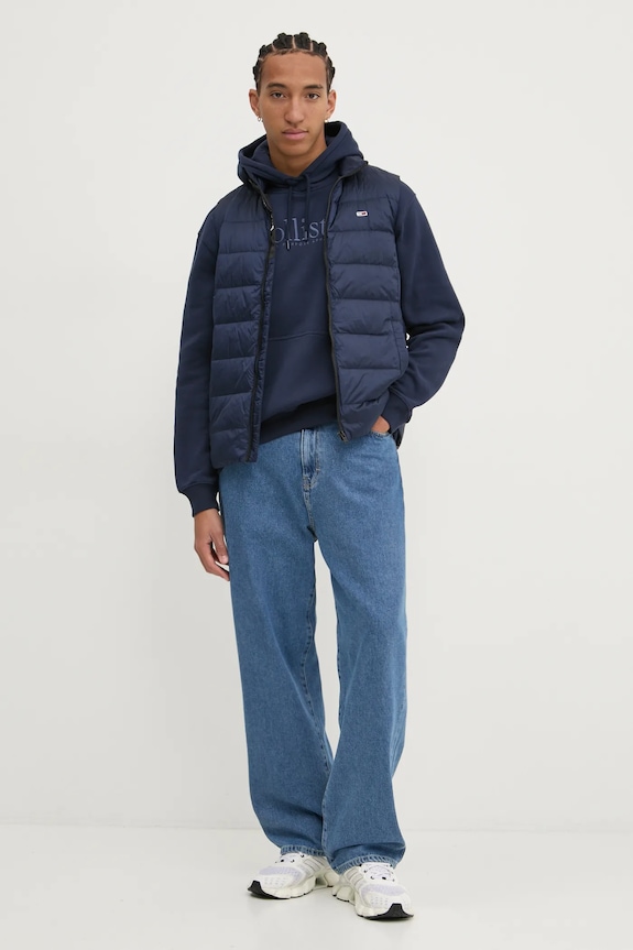 Пухен елек Tommy Jeans DM0DM20663 тъмносин SS26