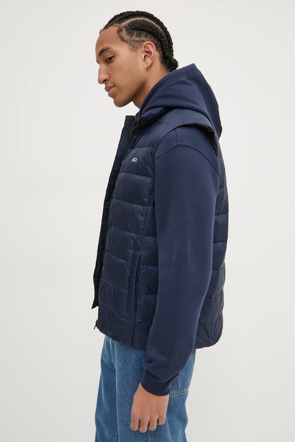Пухен елек Tommy Jeans DM0DM20663 тъмносин