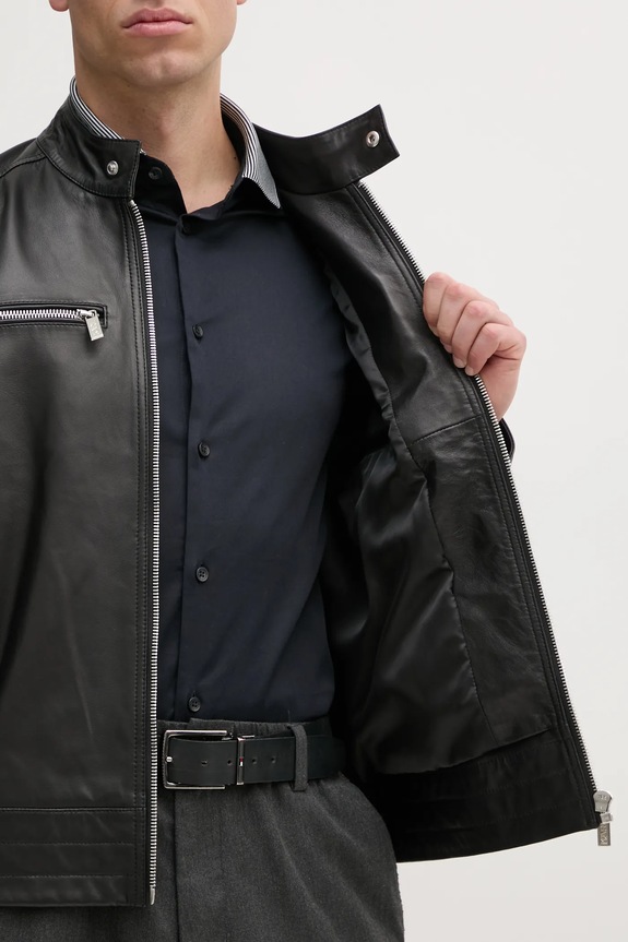 Kožená bunda Karl Lagerfeld 551420.555083