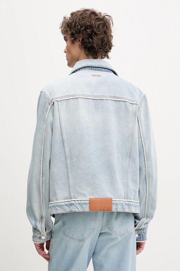 Ruházat MSGM farmerdzseki 3840MH233.257089 kék