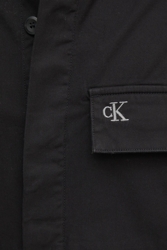 Bavlněná košile Calvin Klein Jeans J30J326724 černá