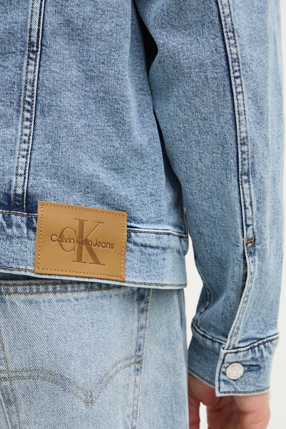 Calvin Klein Jeans kurtka jeansowa J30J326552 niebieski