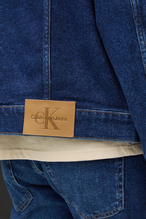 Τζιν μπουφάν Calvin Klein Jeans J30J326553 σκούρο μπλε