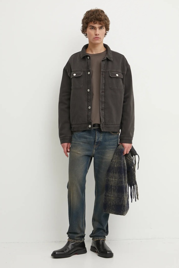 Won Hundred geaca jeans 3408.13055 gri SS25