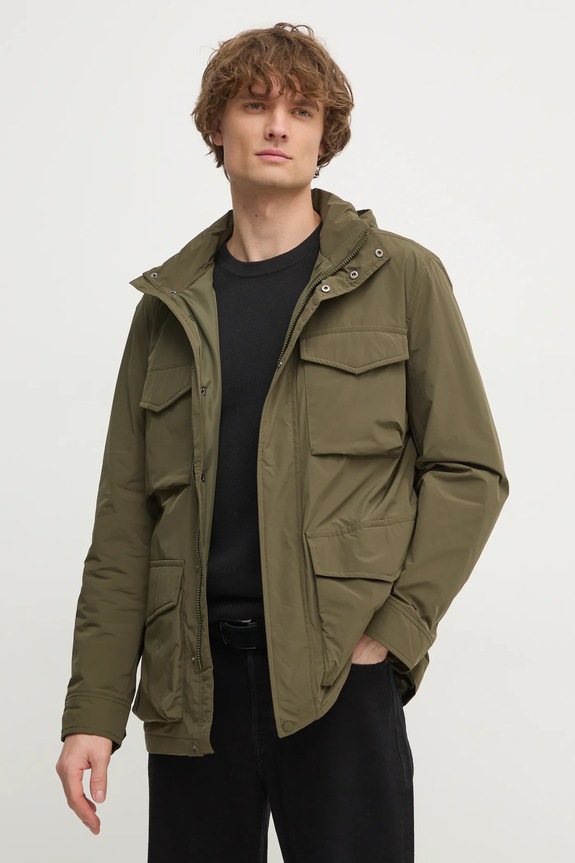 Jakna Tommy Hilfiger bez tople podstave zelena MW0MW37632