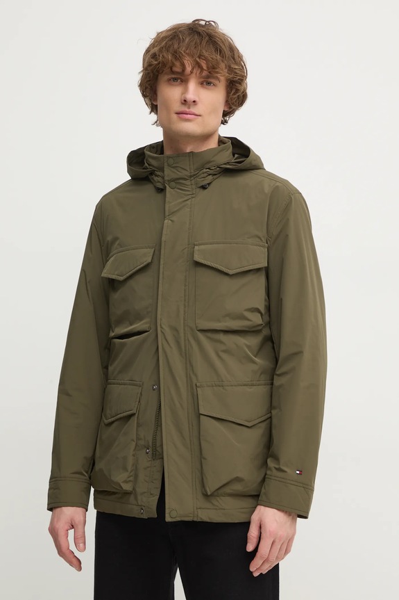 Jakna Tommy Hilfiger zelena MW0MW37632