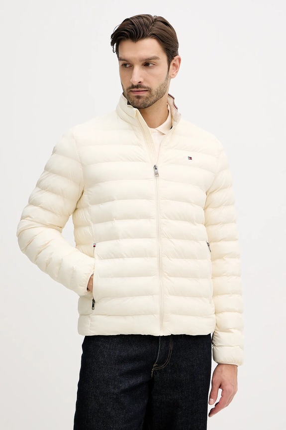 Μπουφάν Tommy Hilfiger μπεζ MW0MW37634