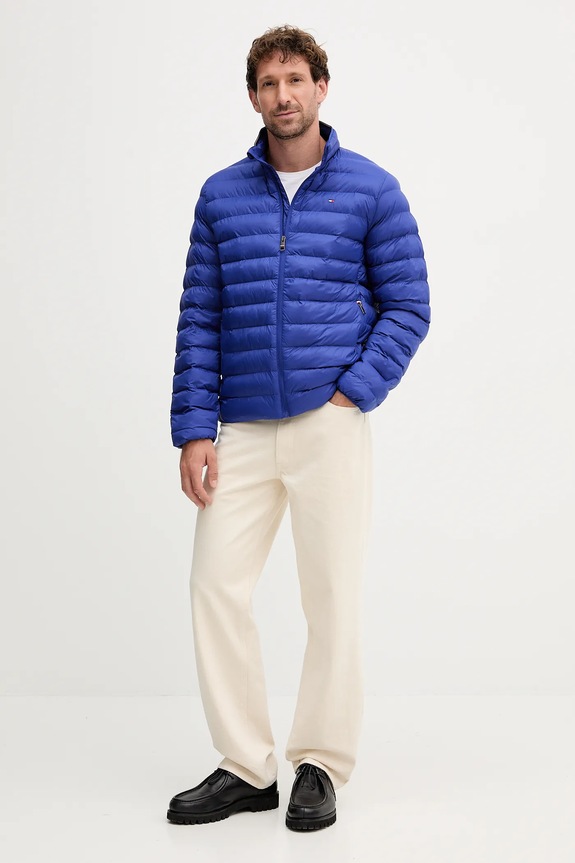 Μπουφάν Tommy Hilfiger MW0MW37634 μπλε SS26