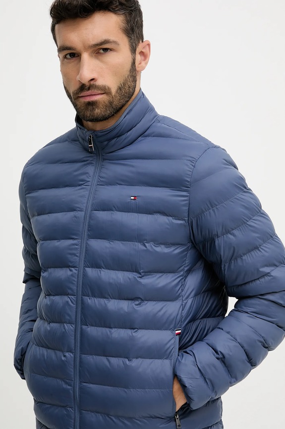 Bunda Tommy Hilfiger modrá MW0MW37634