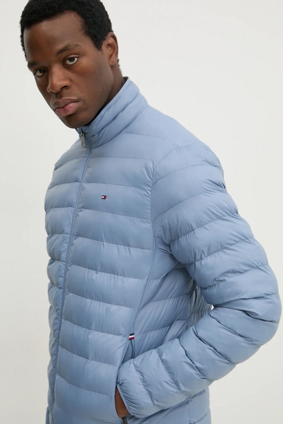 Bunda Tommy Hilfiger modrá MW0MW37634