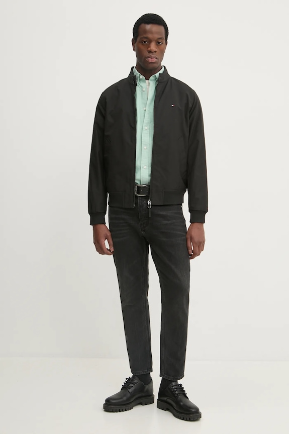 Μπουφάν Tommy Hilfiger MW0MW37647 μαύρο SS26
