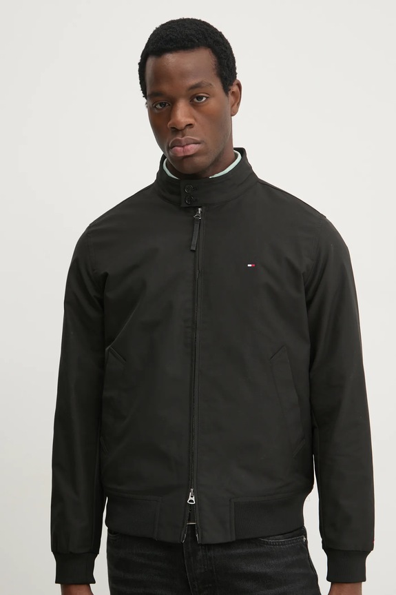 Μπουφάν Tommy Hilfiger μαύρο MW0MW37647