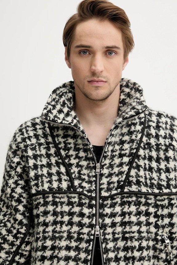 IRO gyapjú keverék dzseki fekete MP137WYAT