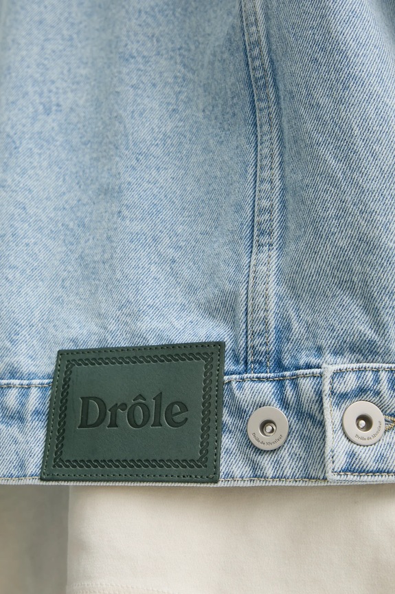 Rifľová bunda Drôle de Monsieur La Veste Jean DElavEe PERM.JT182.CO123.LBE