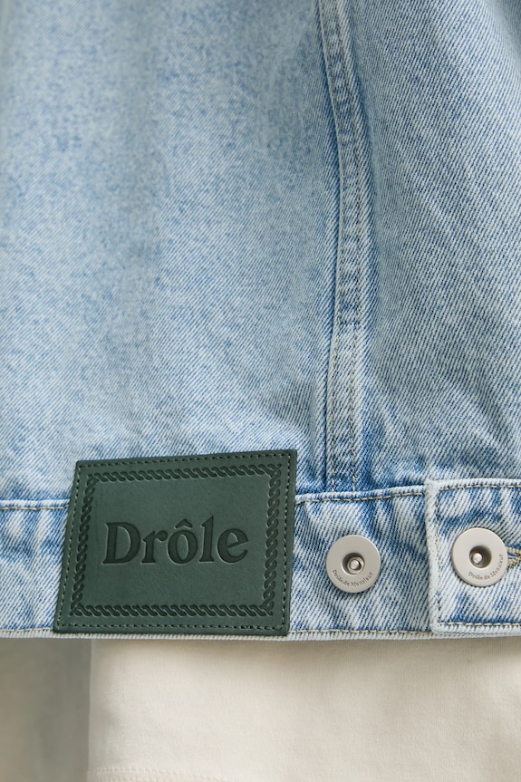 Rifľová bunda Drôle de Monsieur La Veste Jean DElavEe PERM.JT182.CO123.LBE