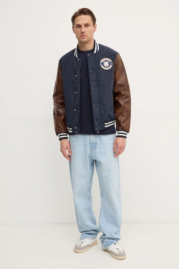 Bomber bunda Guess VARSITY M5RL19.WGU82 námořnická modř SS25