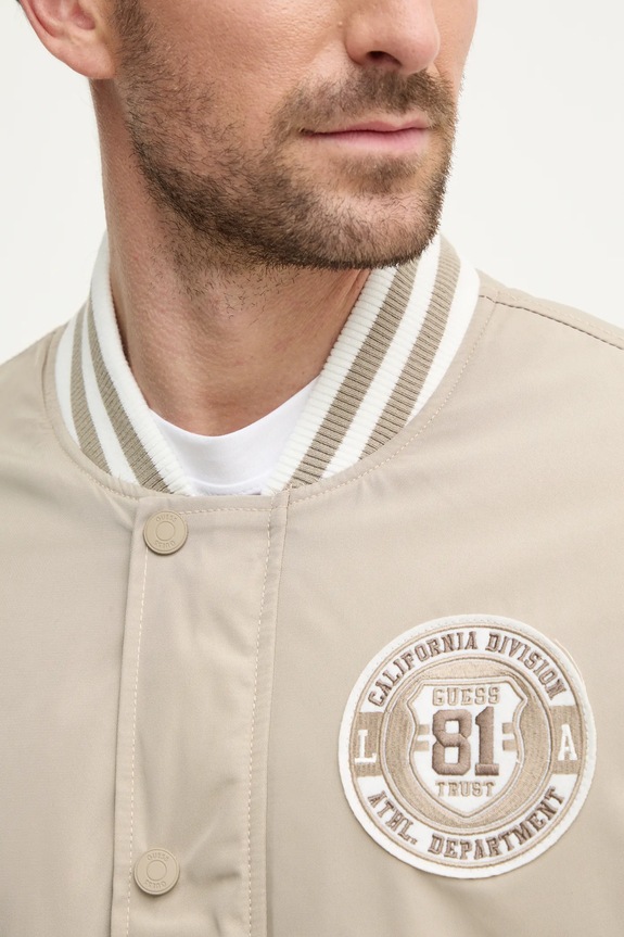 Guess geacă bomber VARSITY M5RL19.WGU82 bej