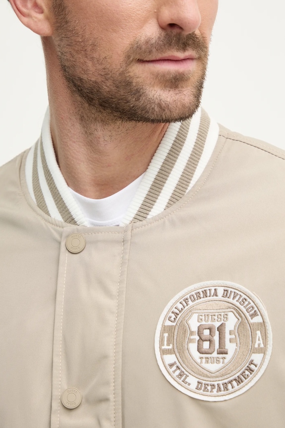 Guess geacă bomber VARSITY M5RL19.WGU82 bej