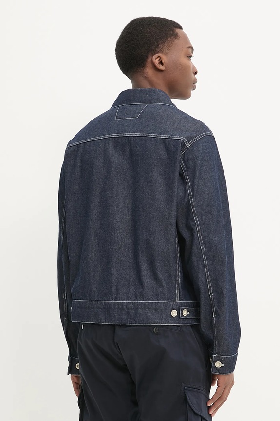 Abbigliamento C.P. Company giacca di jeans 18CMOW188A110295W blu navy