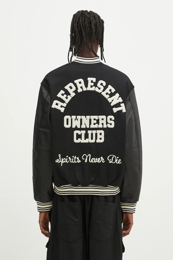 Abbigliamento Represent giacca bomber in lana Owners Club Varsity Jacket MLM100231.01 nero