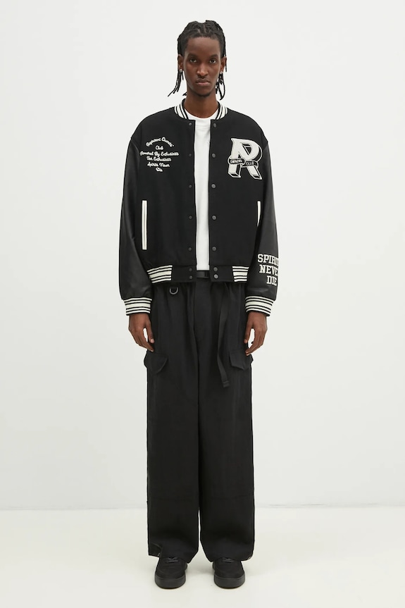 Represent giacca bomber in lana Owners Club Varsity Jacket MLM100231.01