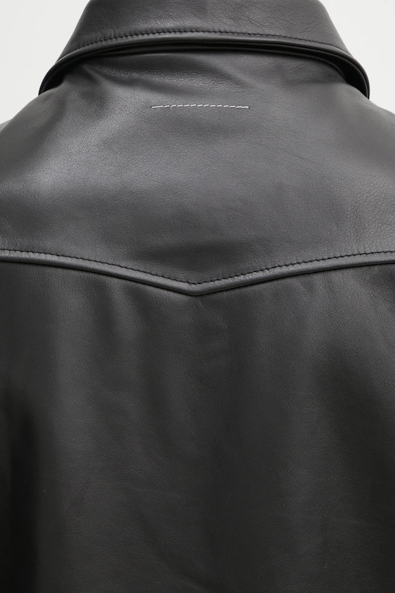 MM6 Maison Margiela giacca in pelle SH0AM0045