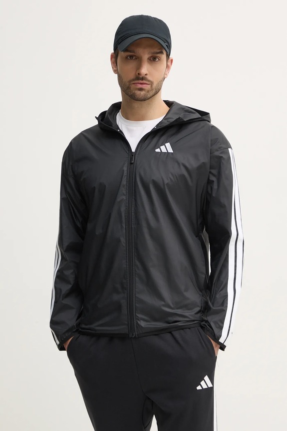 Bunda adidas Essentials s kapucí černá JE6325