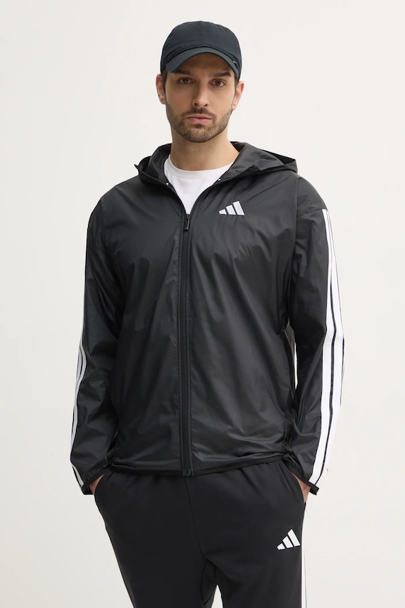 Bunda adidas Essentials s kapucí černá JE6325