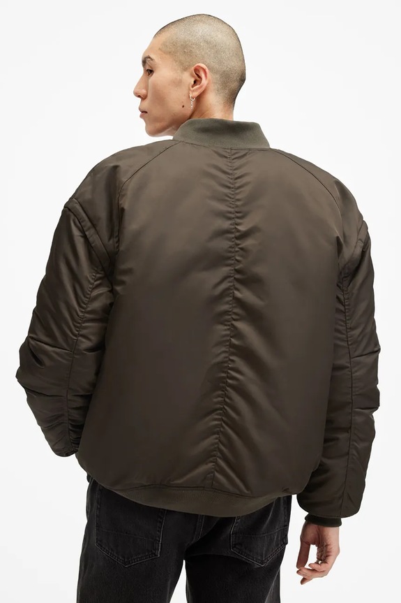 AllSaints kurtka bomber HAWK zielony M049OB