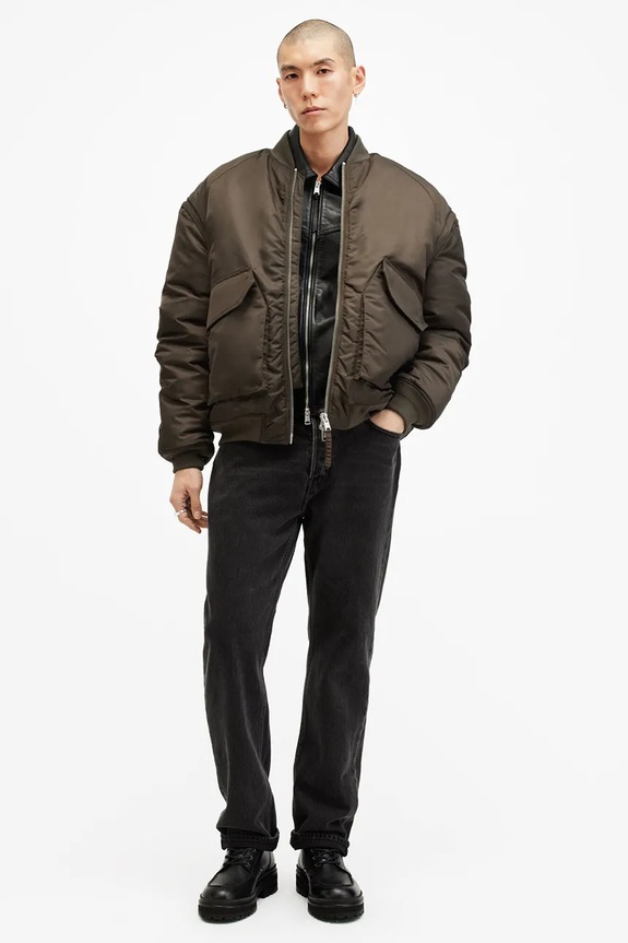 AllSaints kurtka bomber HAWK M049OB