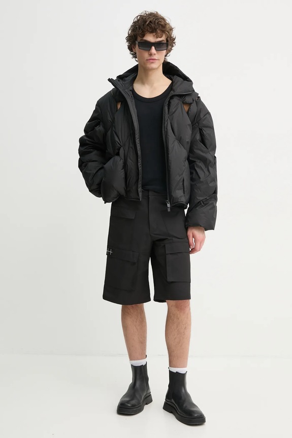 Μπουφάν με επένδυση από πούπουλα Heliot Emil SS25.M.02.145.BLK01 μαύρο SS25