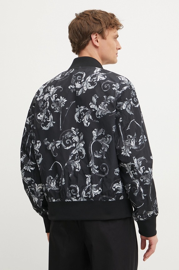 Versace Jeans Couture geaca bomber cu doua fete negru 78GASD07.CQD92