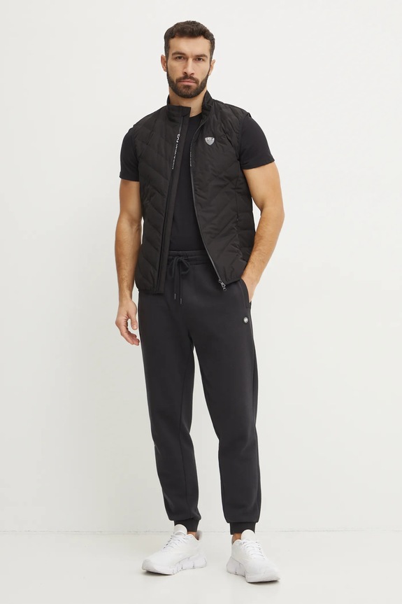 EA7 Emporio Armani bezrękawnik puchowy PNE1Z.8NPQ02 czarny AW25