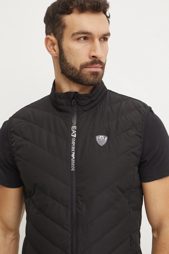 EA7 Emporio Armani bezrękawnik puchowy czarny PNE1Z.8NPQ02