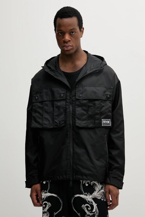 Versace Jeans Couture rövid kabát nem bélelt fekete 78GAS410.CQ03D