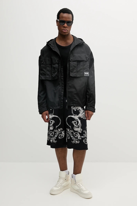 Versace Jeans Couture rövid kabát 78GAS410.CQ03D fekete SS25