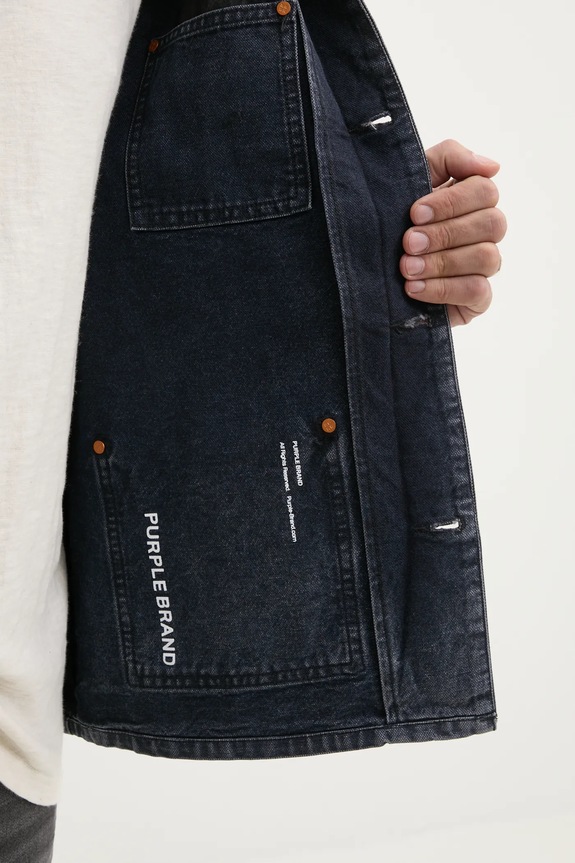 Τζιν μπουφάν PURPLE BRAND WORKWEAR ROYALTIES CANVAS P080.WJDB125