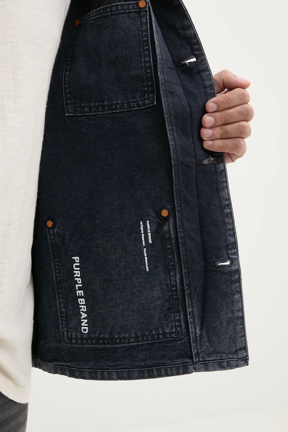 PURPLE BRAND farmerdzseki WORKWEAR ROYALTIES CANVAS P080.WJDB125