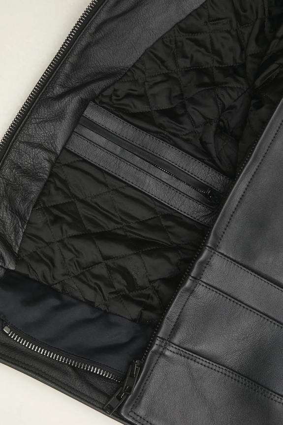 VETEMENTS geaca de piele Racing Logo UA66JA210B